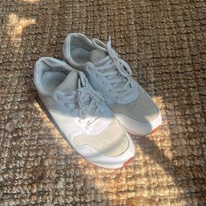 Club Monaco Leather and Suede Sneakers
